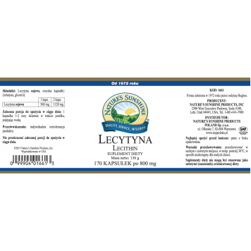 Nahrungsergänzungsmittel Lecithin NSP - kaufen (170 Kapseln)