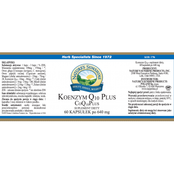 Coenzym Q10 Plus NSP (60 Kapseln) Nahrungsergänzungsmittel 