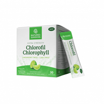 Chlorophyll im Beutel mit Limettengeschmack